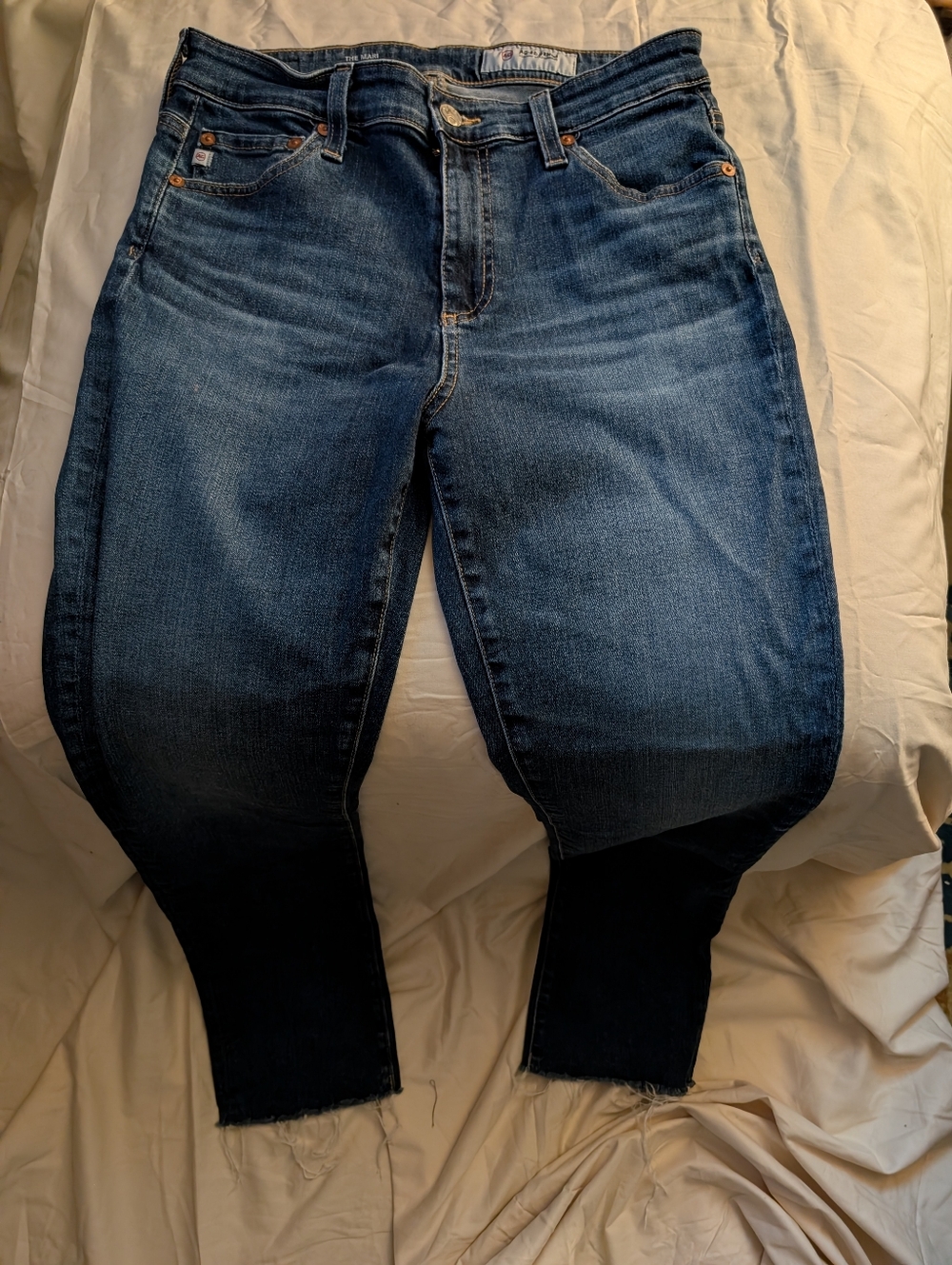 AG Adriano Goldschmied Women's Skinny Jeans in Dark Blue Wash